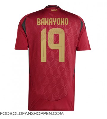 Belgien Johan Bakayoko #19 Hjemmebanetrøje EM 2024 Kortærmet